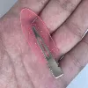 Прозрачный, золотые блёстки, малиновый