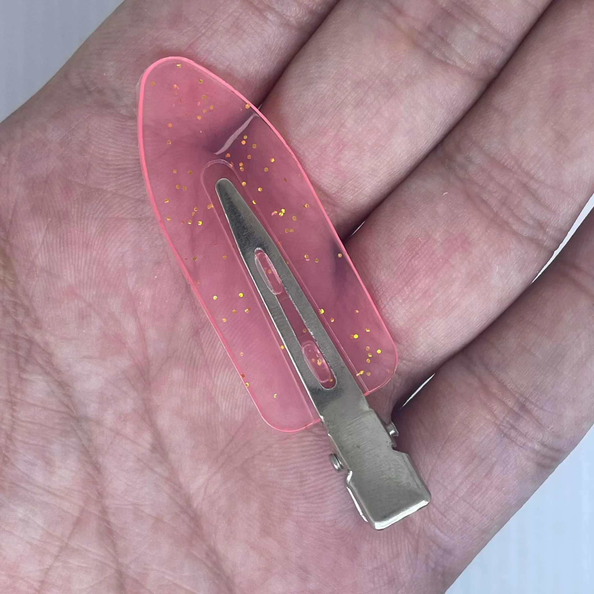 Заколка Hairgrip бесследная, пластик и железо, 59 × 18 мм, многоцветная