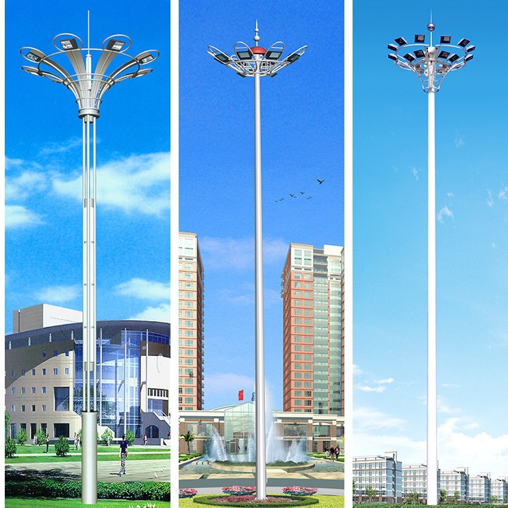 户外广场升降式高杆灯LED照明 12米15米20米25米30米球场灯
