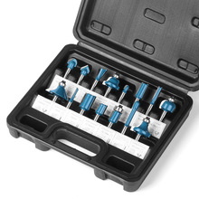 1/4柄15件套木工铣刀套装修边机刀头电木开槽镂铣刀直刀