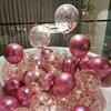 Fuchsia balloon, decorations, set, nail sequins, layout for bedroom