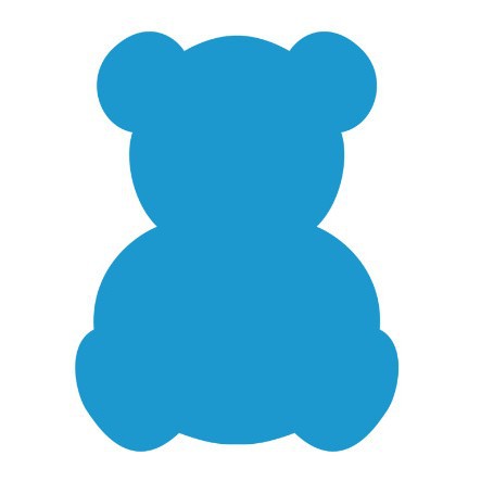 곰 35*45.5cm 필기 분필