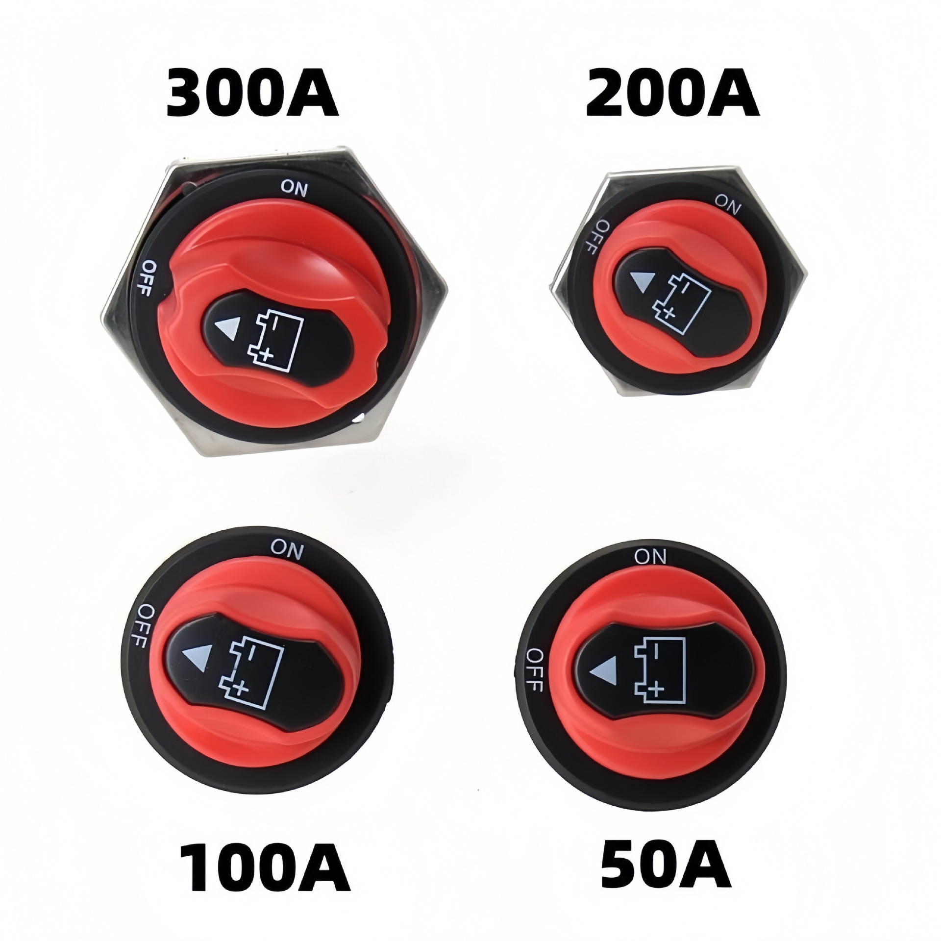 Rv Motorcycle Yacht Leakage Protection Power Supply 50/100/200/300A Rotary Battery Power-Off Switch