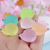 Симпатичный светящийся трехмерный маленький ежик животных diy микро-пейзаж украшения подвеска аксессуары для детей