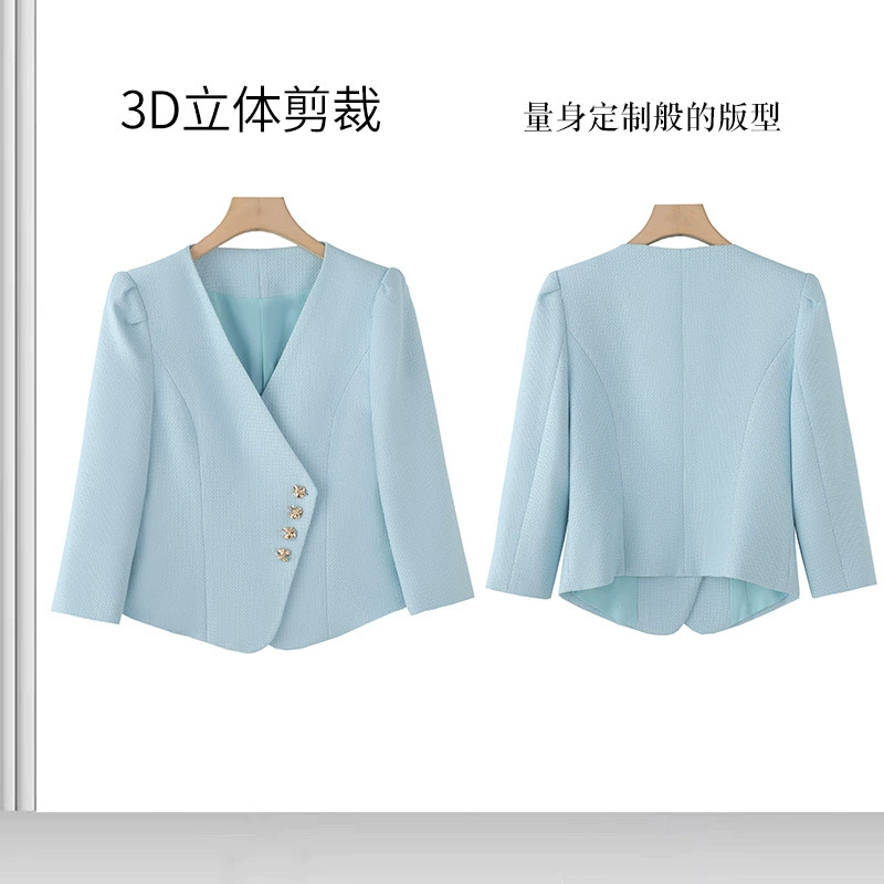 Spring summer short elite jacket, Chanel style, Chinese style, for teenagers