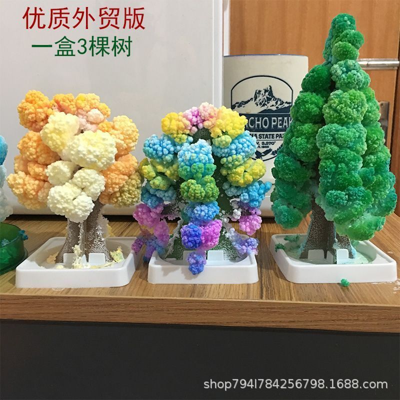 Boxed Paper Tree Blooms Magically When Watered, Growing into a Magical Crystal Tree, Children's Toy, Christmas Gift, Educational Boxed Paper Tree Blooms Magically When Watered, Growing into a Magical Crystal Tree, Children's Toy, Christmas Gift, Educational