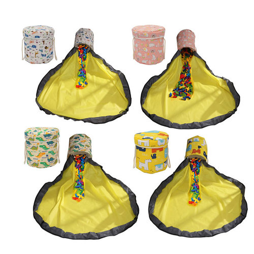 2-in-1 cartoon toy quick storage bucket bag Toy Clean-up Storage children's gift 1152-2