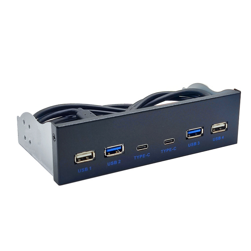 USB3.2 TYPE-C����λ���5.25��HUB 19PINתC��������5Gbps������