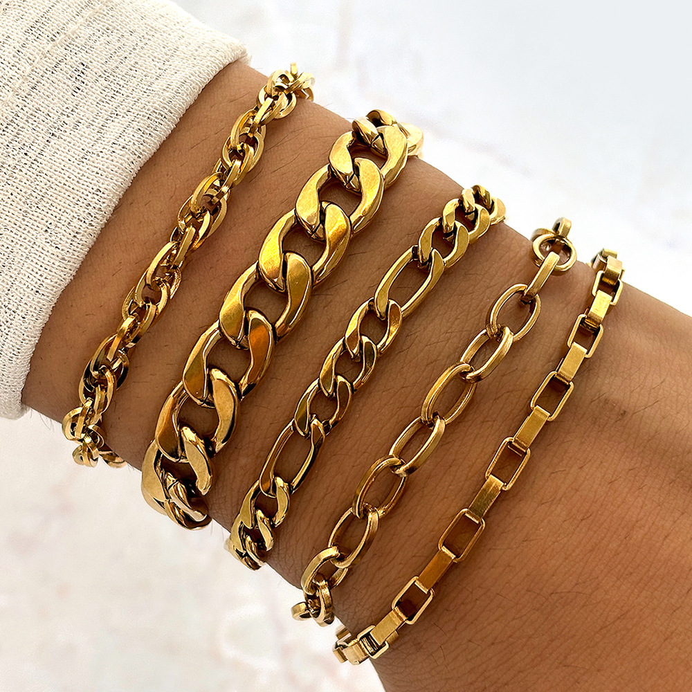 Minimalist Layered Bracelet Set For Women Stackable Jewelry_voghion.com