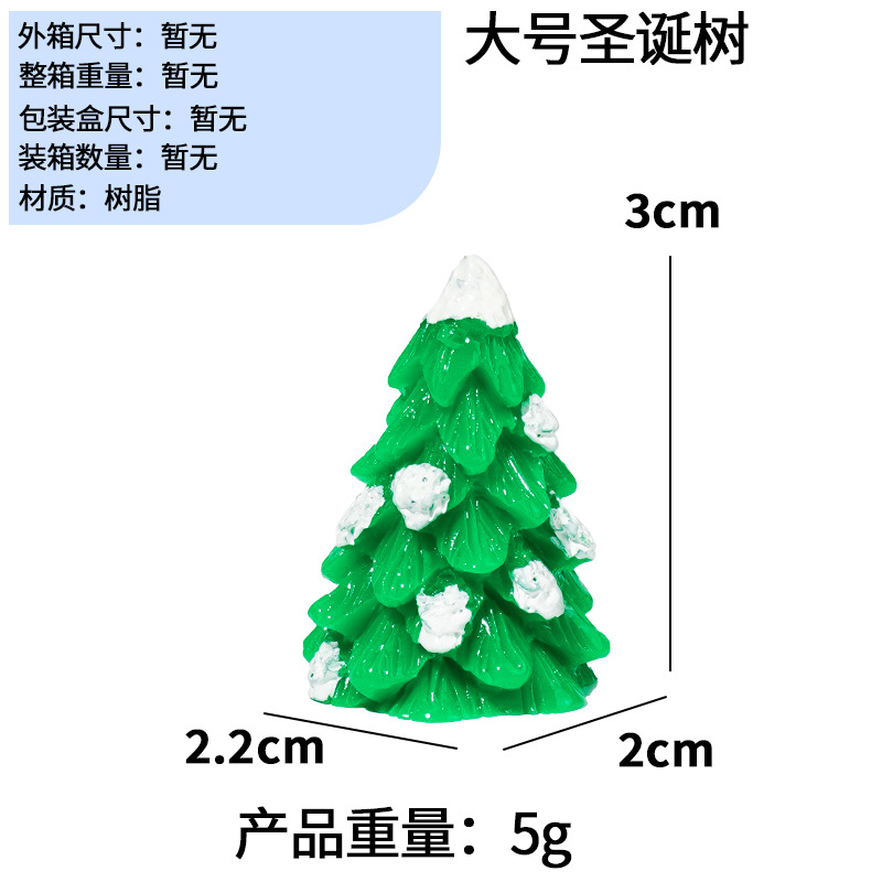 Adornos Navideños para Micro Paisaje de Acuario de Resina, Decorativo