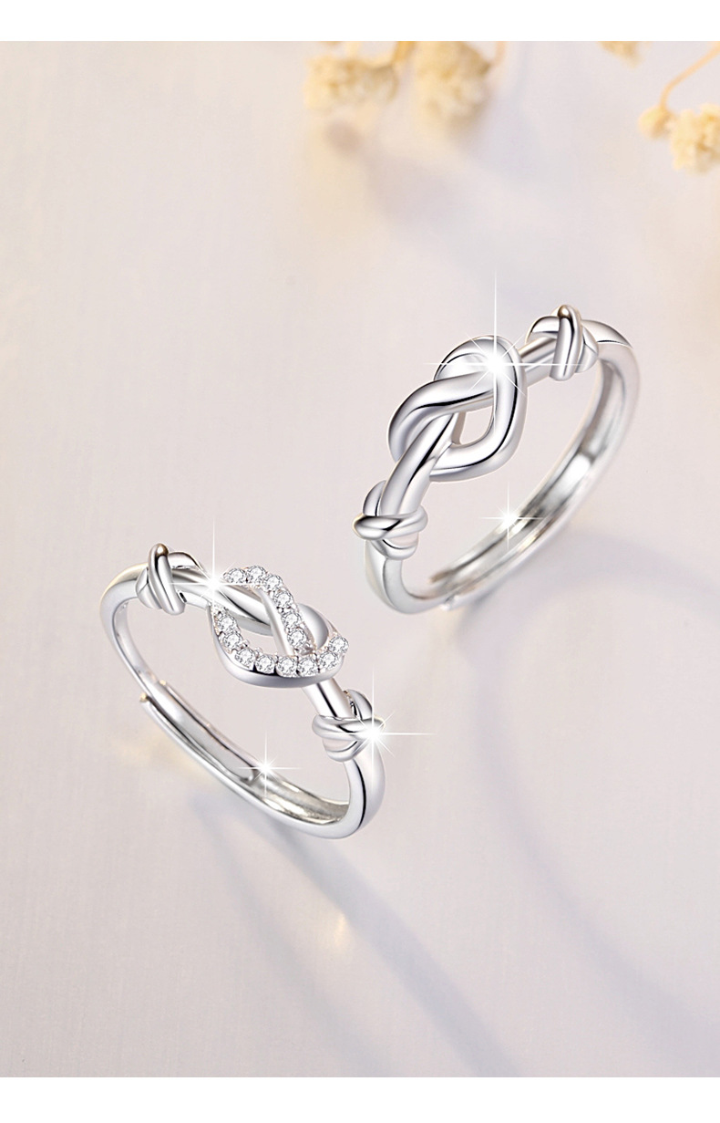 1 Piece Quantity Street Occasion 925 Sterling Silver Material 925 Sterling Silver Artificial Gemstones Heart Shape Open Ring