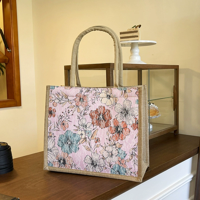 Персонализированная сумка через плечо большой емкости с принтом для женщин, трансграничная национальная тенденция, повседневная сумка для обеда, студенческая сумка для студентов, внешняя торговля