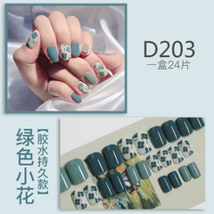 新款穿戴甲假指甲穿戴式美甲貼片指甲貼可拆卸短款法式日系成品