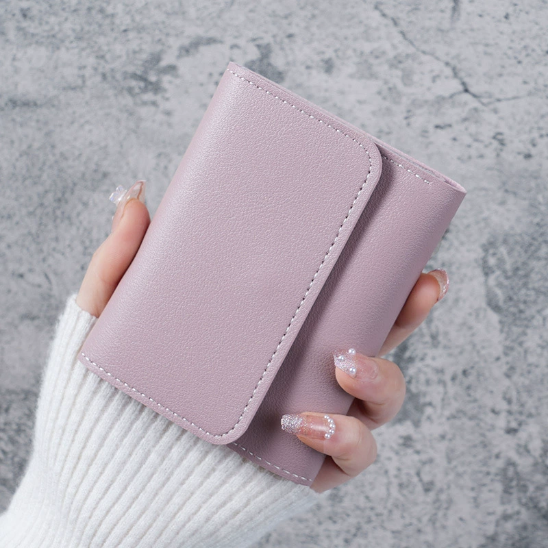 Short wallet, ultra‑thin card holder, compact 12×9×1 cm, lightweight