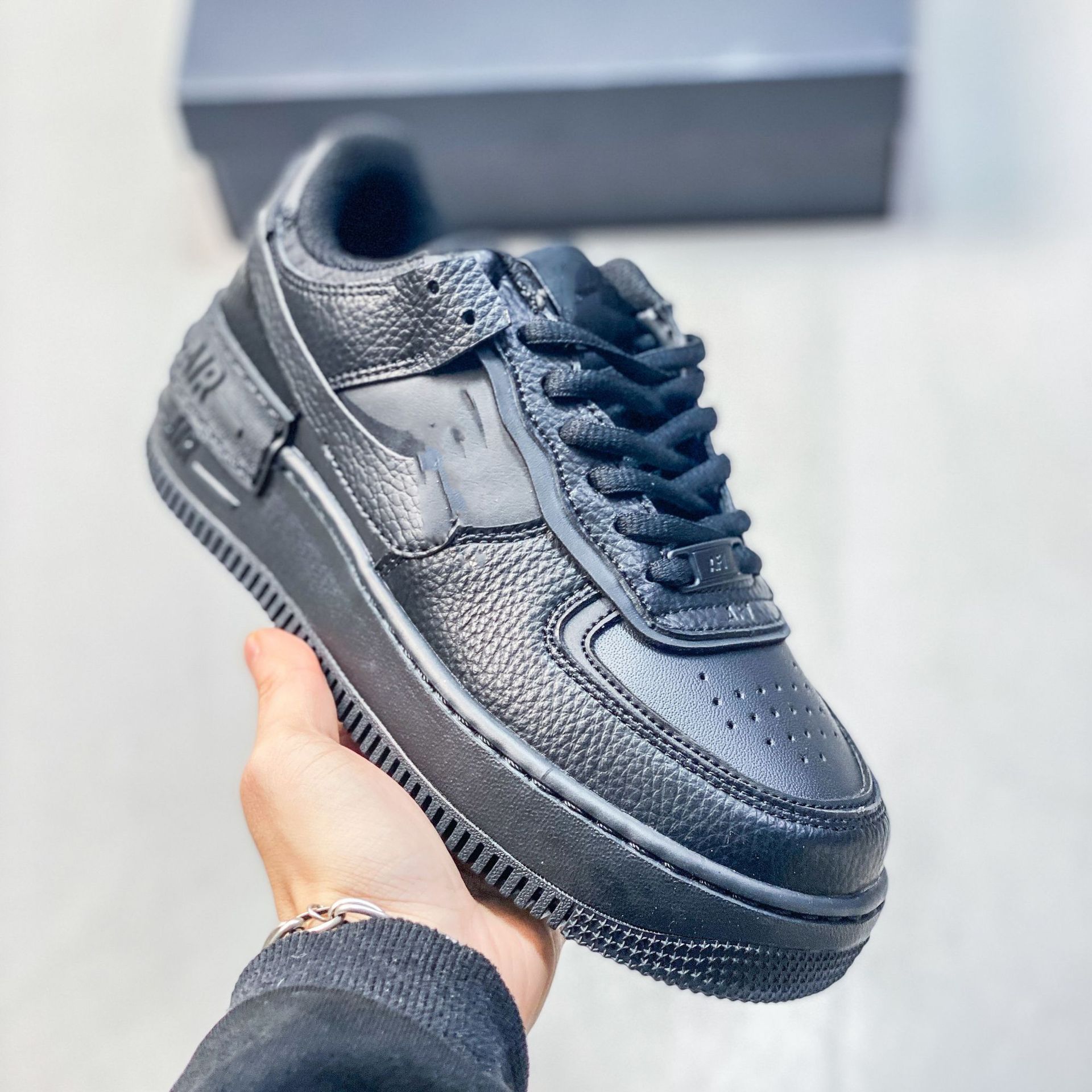 Pure original AF1 Sombra Fuerza Aérea No. 1 macarón deconstruir zapatos de suela gruesa para mujeres zapatos deportivos casuales para estudiantes