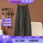 咖色定制抗皱新款西装裤