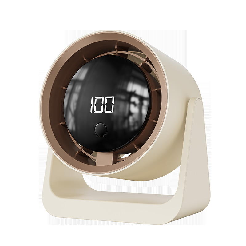 Ventilador pequeño de escritorio, ventilador eléctrico, gran viento de escritorio, mini dormitorio de estudiantes portátil, ventilador de circulación, larga duración de la batería