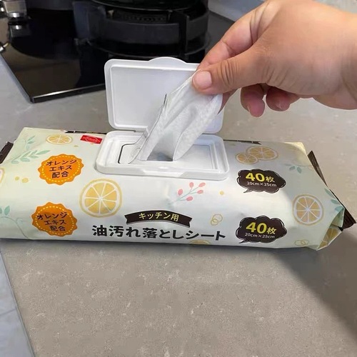 日本森伝MORIDEN厨房清洁湿巾抽取式40抽/包