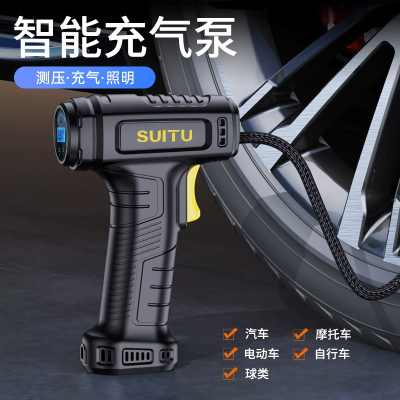 Автомобильный воздушный насос многофункциональный портативный беспроводной интеллектуальный цифровой дисплей воздушный насос портативный автомобильный надувной насос для шин