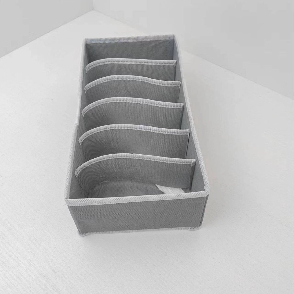 Caja de almacenamiento de ropa interior de malla plegable calcetines sujetador ropa interior cajón caja de almacenamiento separada conjunto de cuatro piezas