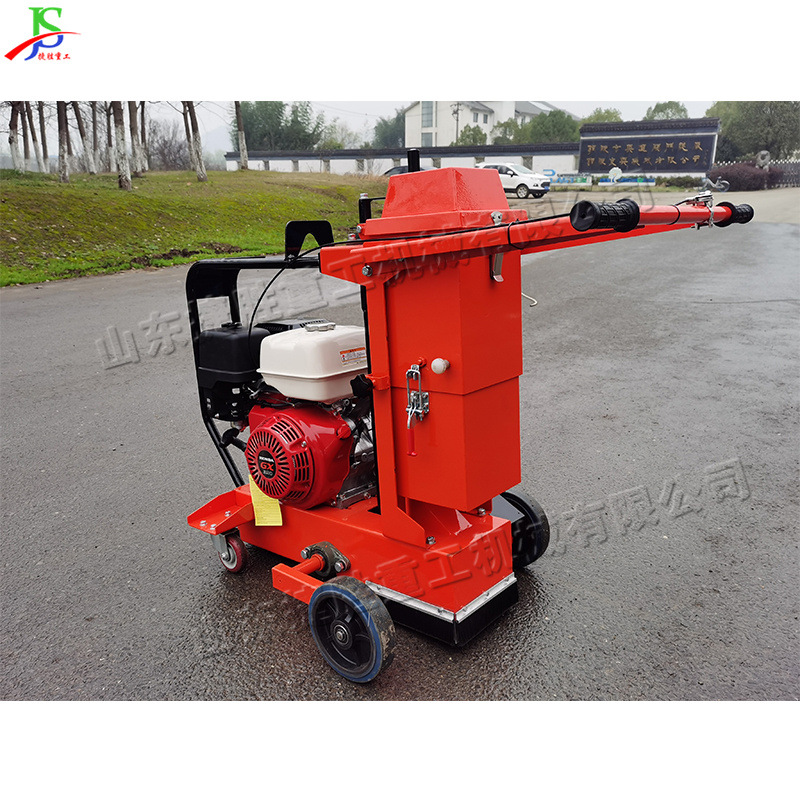 Máquina ranuradora reductora de polvo Reparación de pavimento de asfalto Equipo de ranurado de grietas Reverse Pull Walking