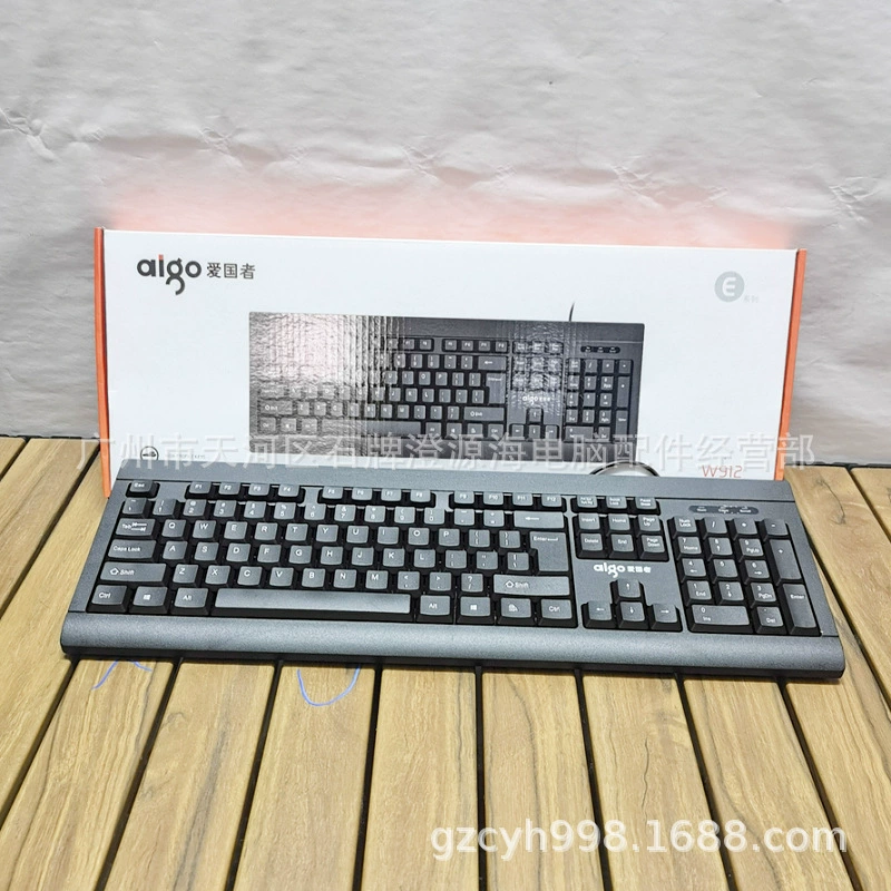 Клавиатура W912 Business Office с проводным интерфейсом USB Home Примечание: Эта настольная клавиатура USB с одним разъемом