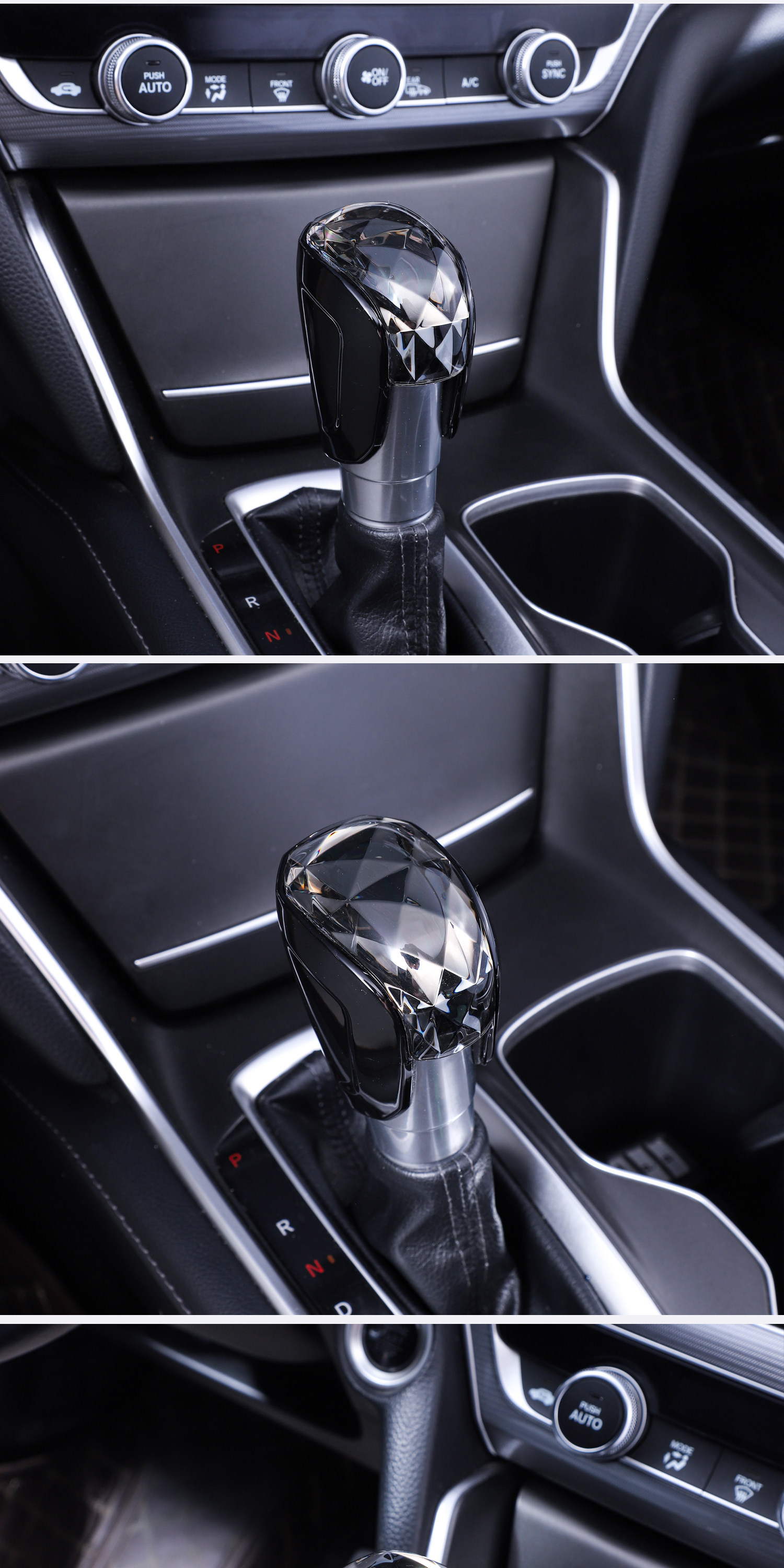 Ejv Accord Inspire modified crystal gear shift knob cover, Accord Inspire crystal automatic gear shift lever accessory