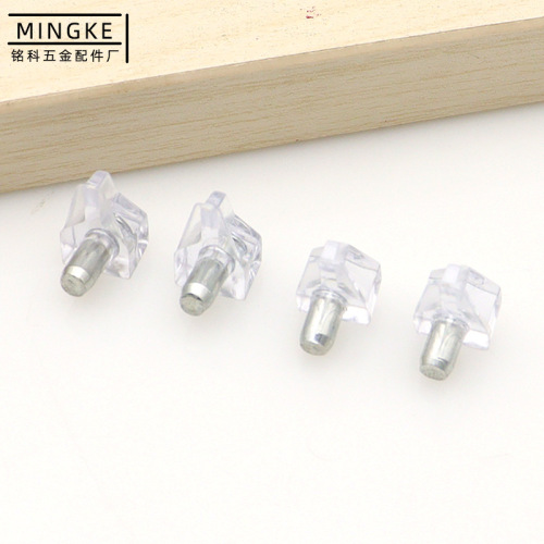 Directly supplied from the manufacturer, triangular partition diameter crystal shelf nail M5 cabinet wardrobe partition nail No. 1 transparent plate support nail