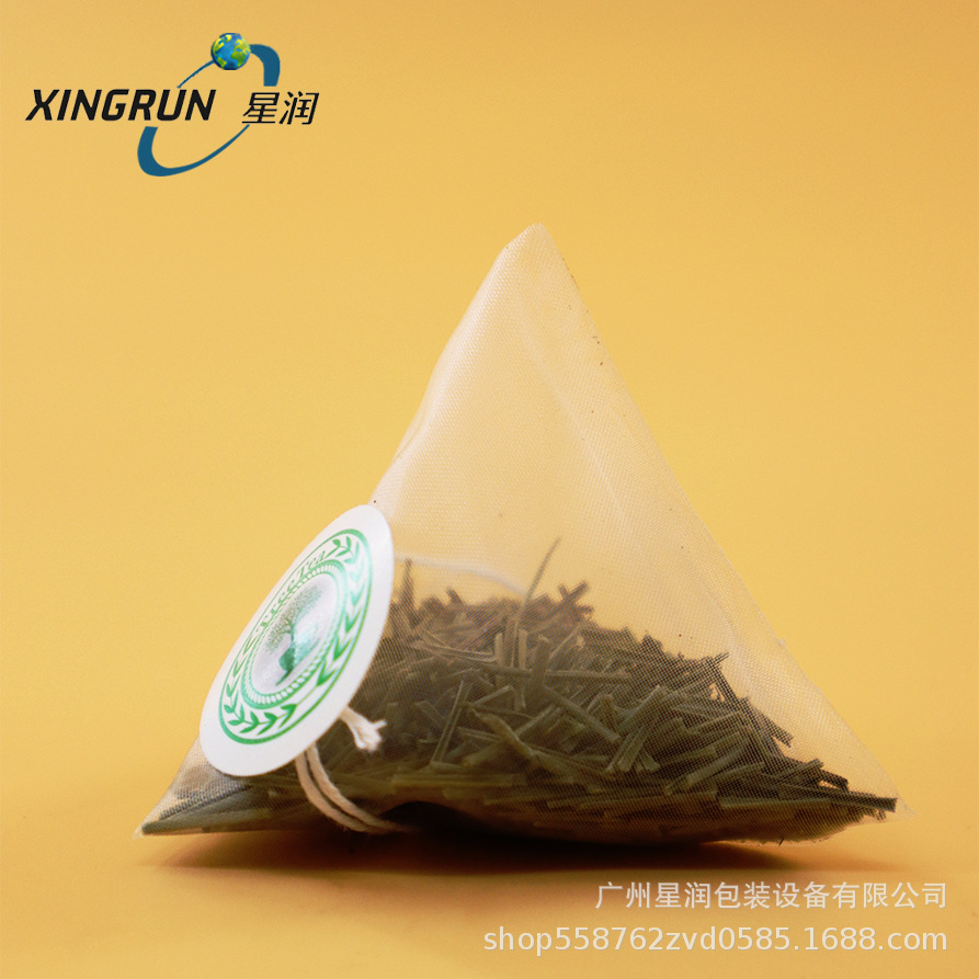PLA丝网三角茶包定 制创意茶包代加工调味茶袋泡茶茉莉花茶包