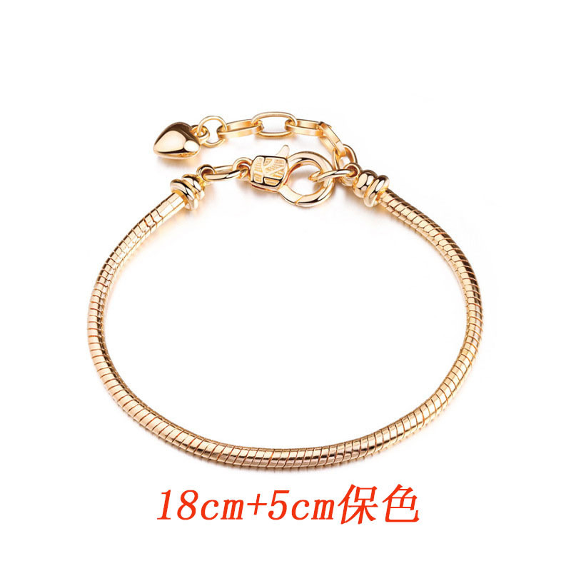 European and American Panjia snake bone chain bar lobster buckle adjustable bracelet DIY bracelet beads beaded string decoration manufacturer in stock