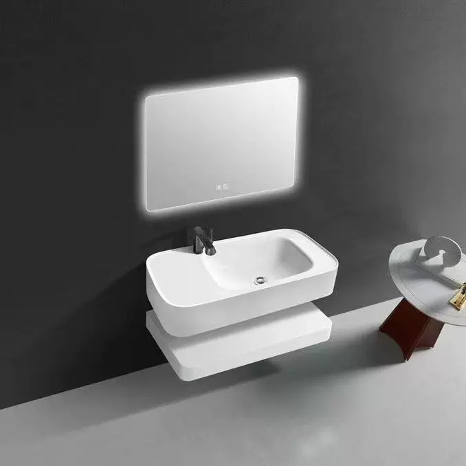 轻奢酒店人造石一体盆浴室柜组合洗手脸盆卫浴卫生间洗漱台