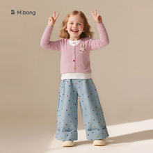 童装新款秋装儿童衣服韩版牛仔裤女宝宝两件套上衣女童套装