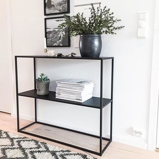 Light Luxury Storage Rack Floor-Standing Ins Style Multi-Layer Storage Rack Wall Side Table Display Rack Floor-Standing Iron Storage Rack