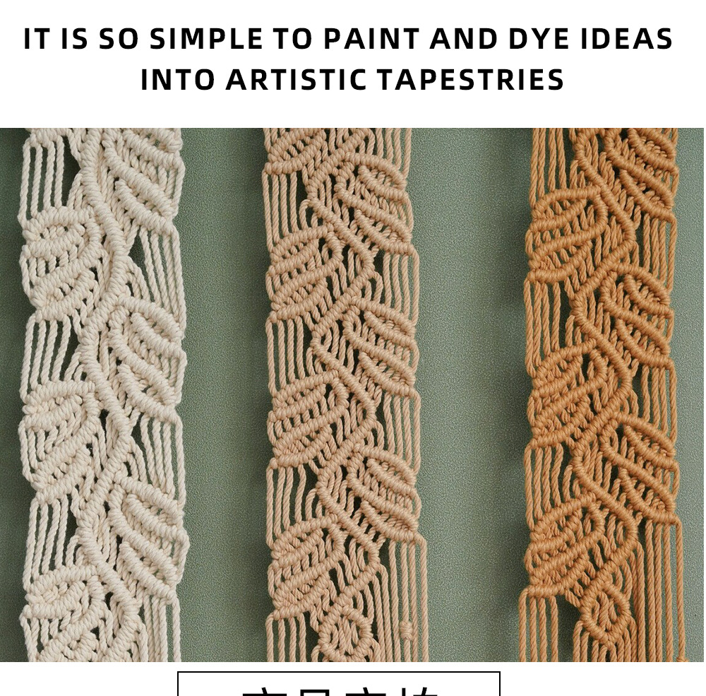 Nuovo INS Vento Corda di cotone Intrecciata a mano Foglia Arazzo Decorazione bohémien Decorazione domestica Appendiabiti da parete_voghion.com