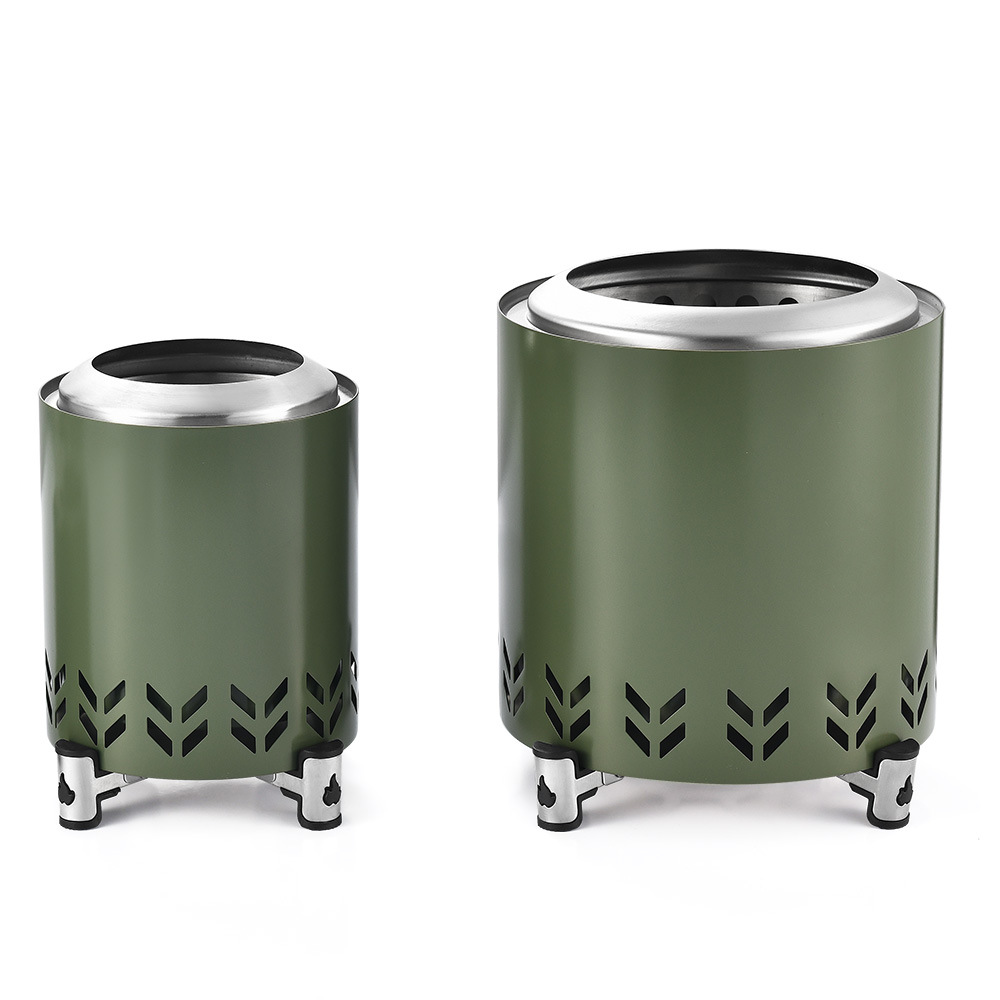 Estufa de leña al aire libre Estufa de barbacoa Estufa de leña sin humo para el hogar Estufa de hoguera para acampar Estufa de mesa en stock Productos para exteriores