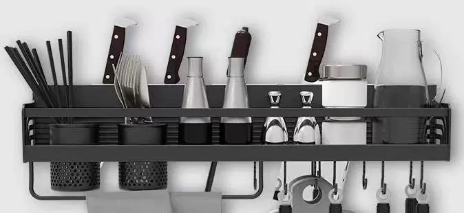 Kitchen shelter space aluminum blade free/punching double cup blade, high guardrail kitchenware products wholesale