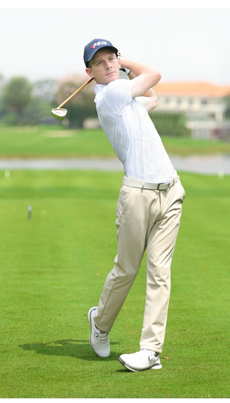 Quần golf nam PGM dài co giãn thoáng khí — KUZ154-Màu đen, KUZ154-Kaki, KUZ154-màu xám chi tiết 7