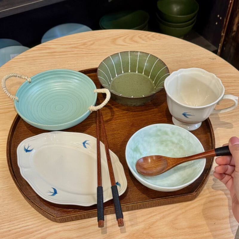 漫生活老板娘 燕语春晴 早餐碗盘套餐餐具套装一人用一人食下午茶|undefined