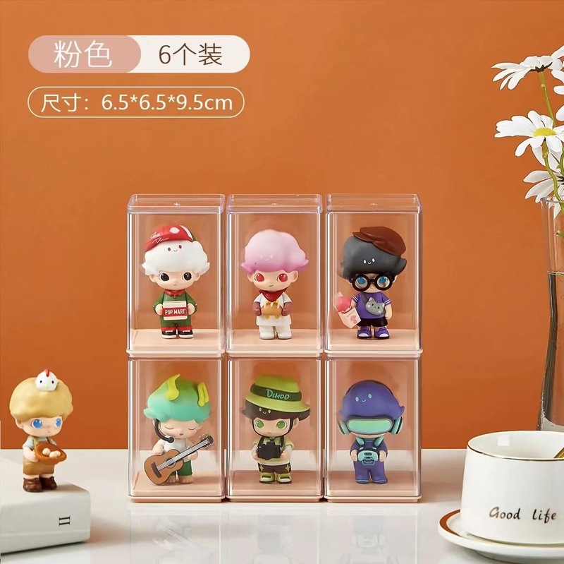 メーカー製ブラインドボックス収納ディスプレイボックス バブルマート収納ボックス 透明防塵PSモデルフィギュア 積み木おもちゃ|undefined
