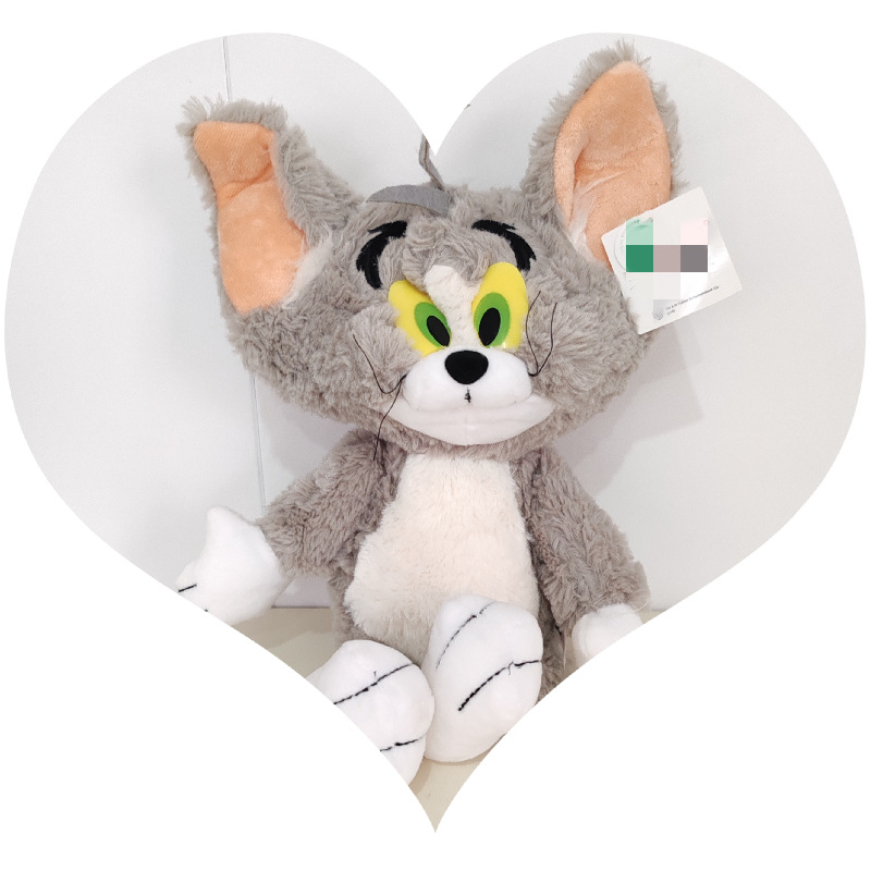 Comercio exterior en stock muñeca de dibujos animados gato y ratón muñeca niños ragdoll peluche regalo Jerry ratón al por mayor