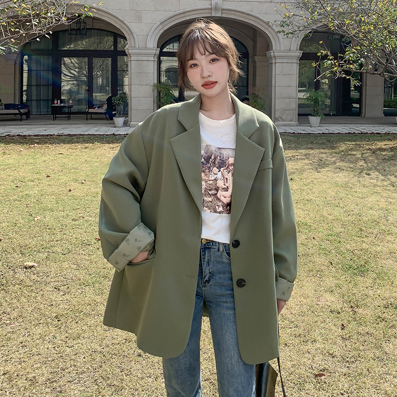 Casual Profile Suit Jacket Women's Spring and Autumn 2025 New Korean Loose oversize Lazy Shoulder Suit