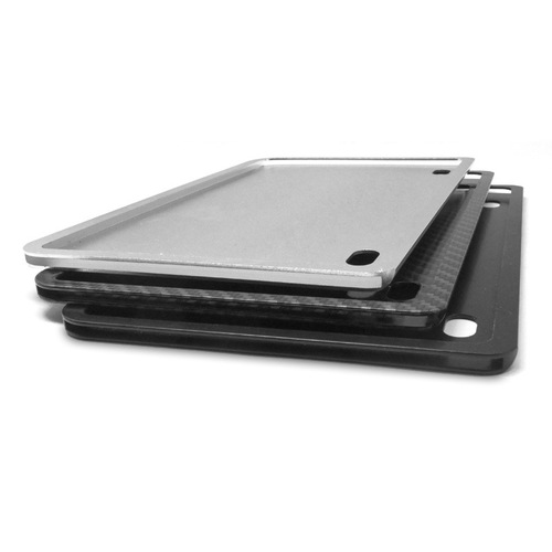 Double-layer motorcycle license plate frame aluminum alloy carbon pattern license plate frame billboard frame car dealer license plate frame car frame