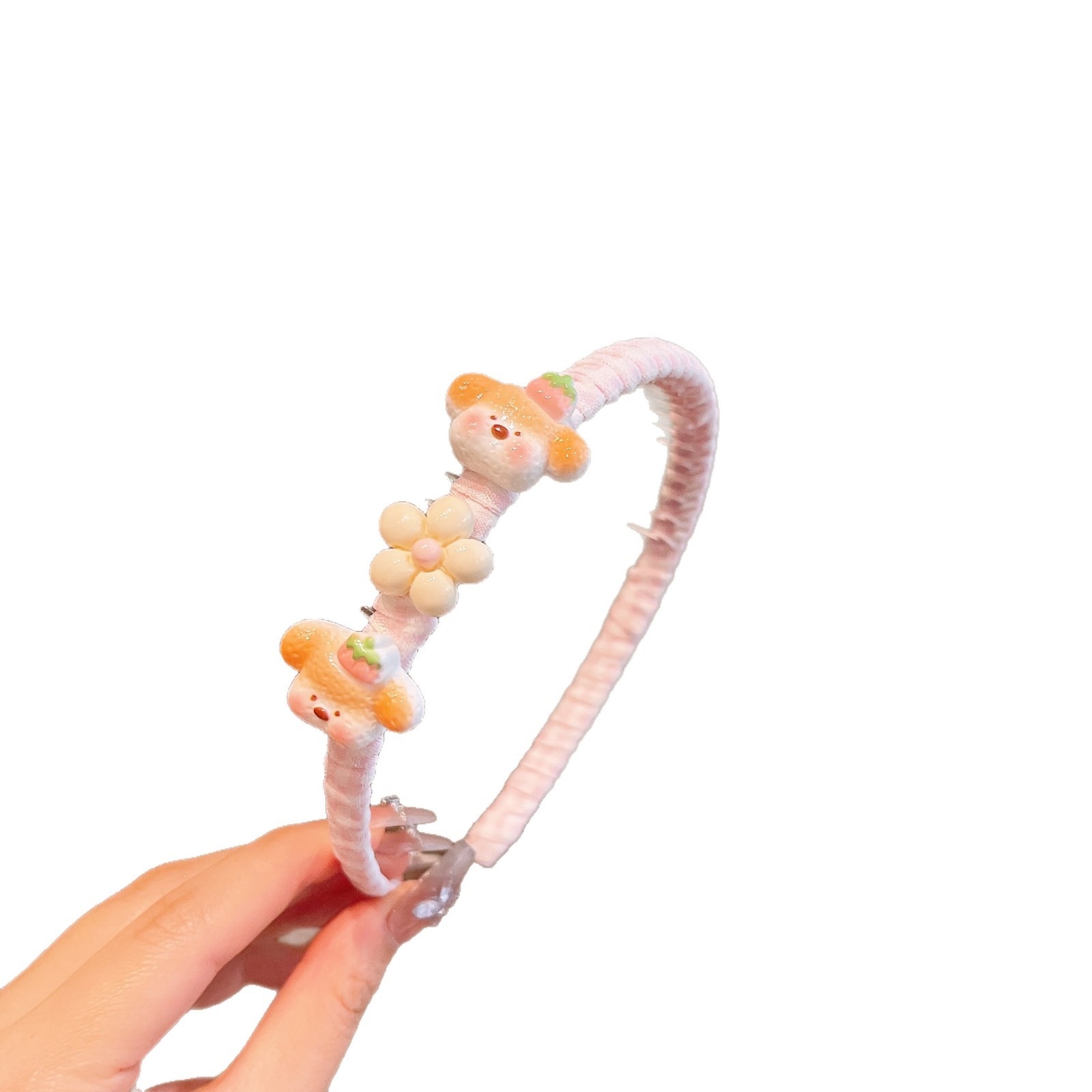 Niños de verano lindos pequeños animales coreanos no lastiman la cabeza bebés banda de cabello de cabello niñas toque de cabello