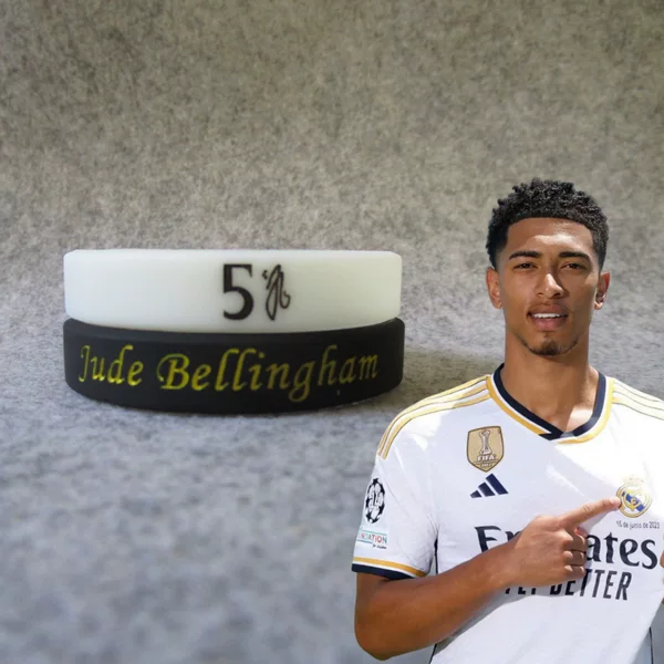 Football star No. 5 Bellingham signature sports bracelet silicone wristband fan jewelry luminous C Romesine
