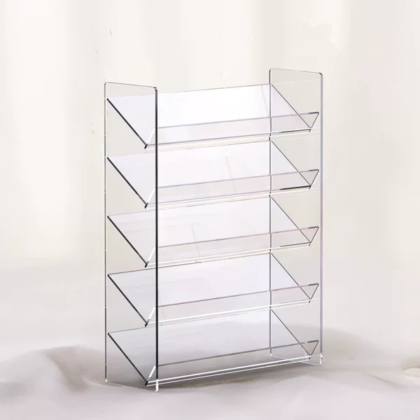 Eyeshadow palette storage box, cushion compact display, plastic organizer for desktop, stamp, lipstick, and makeup cosmetics storage rack