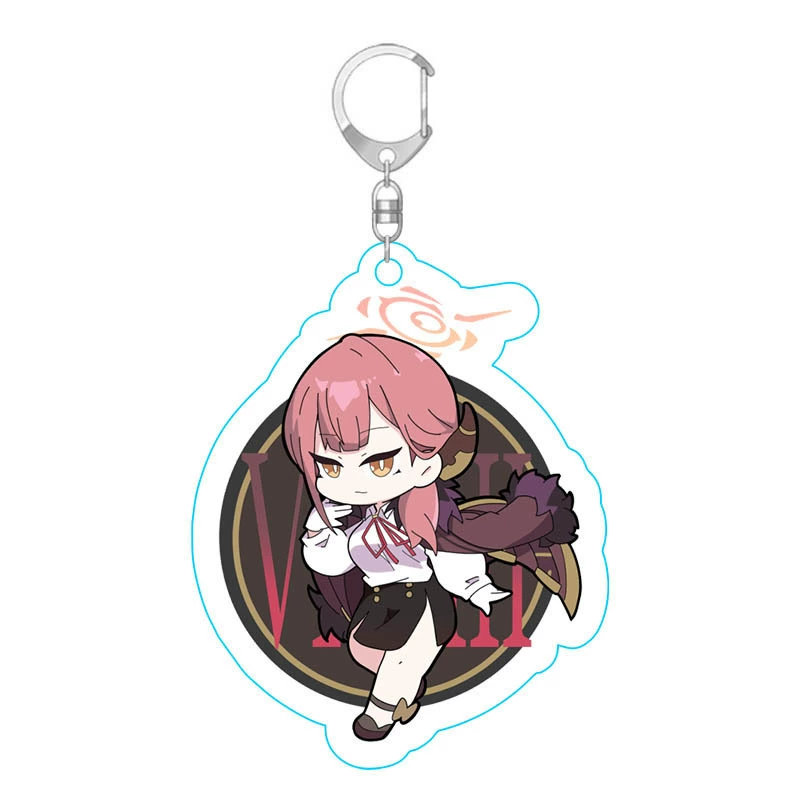 Anime Blue Files Peripheral Keychains Blue Files Acrylic Pendant Animation Keychain