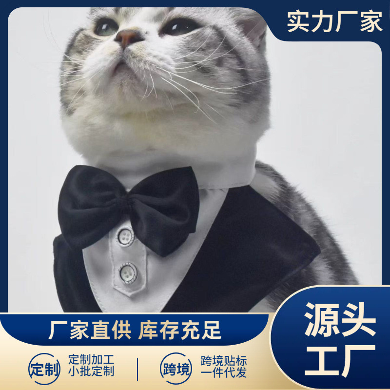 신사복, 애완동물 침타월, 강아지 목걸이, 애완동물 삼각타월, 고양이 칼라, 웨딩복 삼각타월