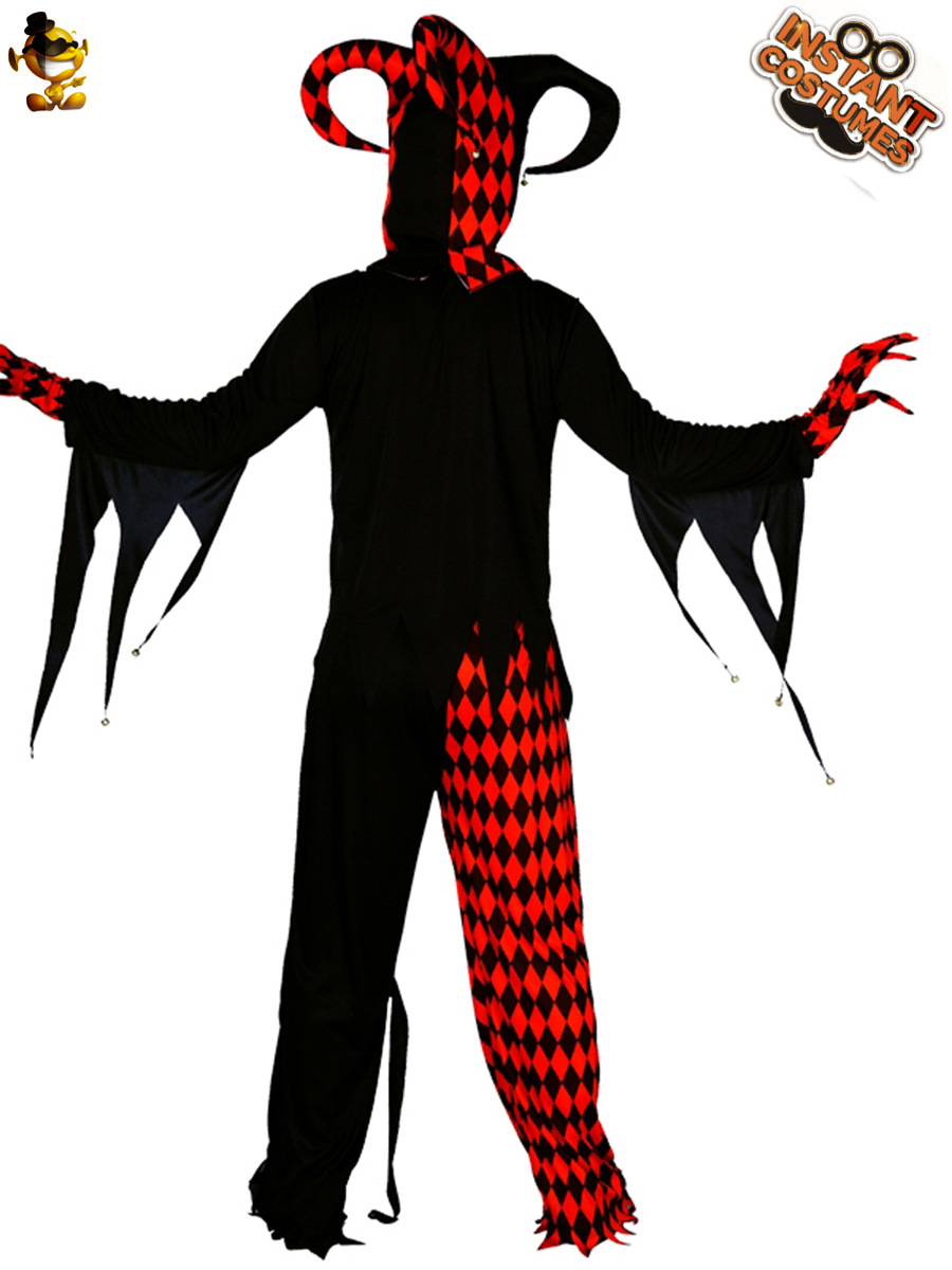 Halloween adulto hombres grandes horror película matando mal poker payaso juego de rol traje del partido