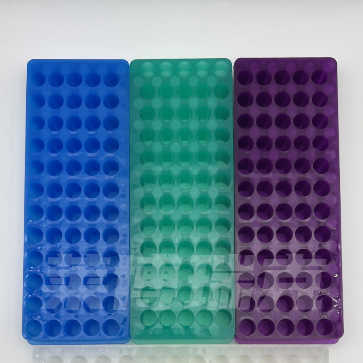 试管架厂家供应双面板60孔双面板双面架ep管架PCR管架试管架