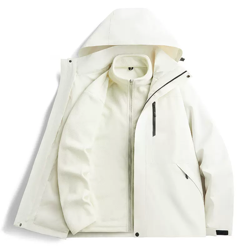 男女户外冲锋衣三合一可拆卸两件套防风防水保暖登山服冲锋衣外套